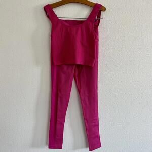 Athleta Hot Pink Leggings & Tank Set